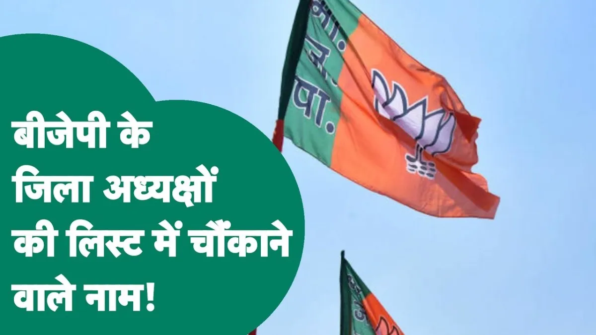 भाजपा ने जिला अध्यक्षों के नाम का ऐलान कर दिया है. 