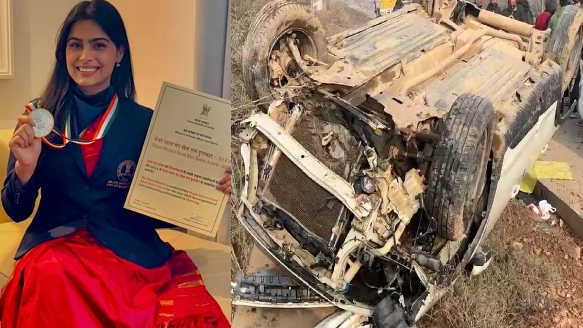 खेल रत्न मिलने के बाद मनु भाकर पर टूटा दुखों का पहाड़, हरियाणा में ब्रेजा गाड़ी हुई हादसे का शिकार और… NewsTak