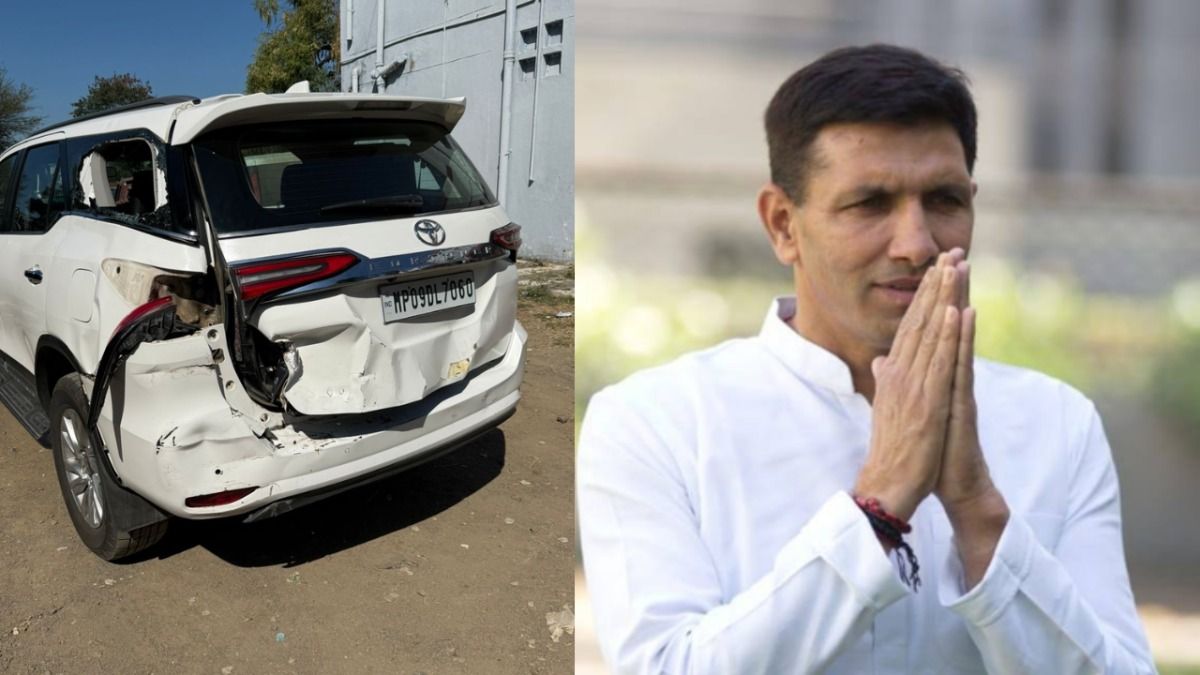 जीतू पटवारी की कार को ट्रक ने पीछे से मारी टक्कर, कांग्रेस ने तस्वीरें शेयर कर पीसीसी चीफ के लिए मांगी सुरक्षा जीतू पटवारी की कार को ट्रक ने मारी टक्कर.