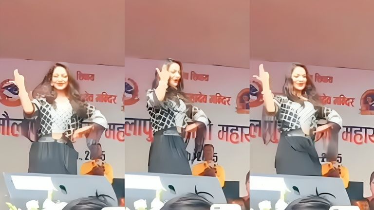 महाकुंभ में छाई  'मोनालिसा' फिर हुई वायरल, विदेश में लगाए ठुमके, दर्शकों को कहा - I LOVE YOU.. Monalisa Viral Video