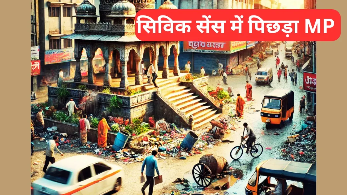 मध्य प्रदेश सिविक सेंस के मामले में काफी पिछड़ा हुआ है.