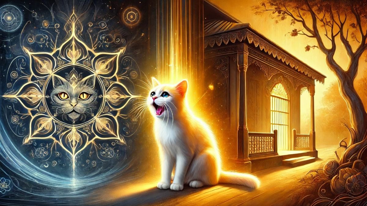 बिल्ली का रोना सच में होता है अनहोनी का संकेत या सिर्फ अंधविश्वास? जानिए इसके पीछे का सच! Representative Image (Photo Ai)