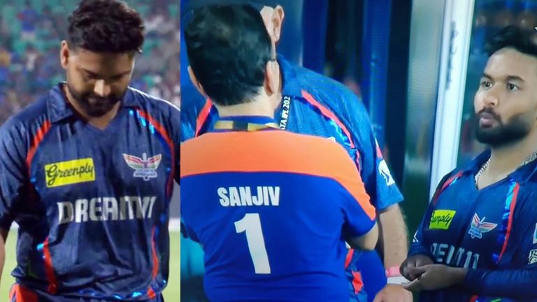संजीव गोयनका का गुस्सा फिर आउट ऑफ कंट्रोल! LSG मालिक के सामने 27 करोड़ी ऋषभ पंत की हालत खराब आईपीएल के सबसे महंगे खिलाड़ी पंत और गोयनका के बीच का एक वीडियो वायरल हो रहा है.