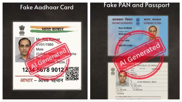 Fake images generated by AI