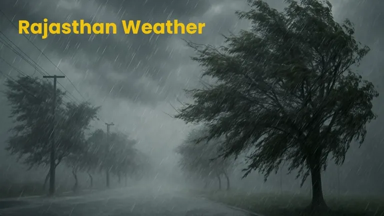 Rajasthan Weather news update: जयपुर, अजमेर, जोधपुर में तूफानी हवाएं और बरिश की चेतावनी NewsTak