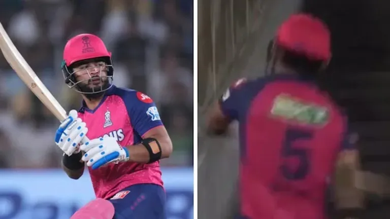 RR vs GT: मैदान पर हाई वोल्टेज ड्रामा, अंपायर के फैसले से आगबबूला हुए पराग ने गुस्से में तोड़ दिया बल्ला रियान पराग ने आउट दिए जाने के बाद भड़क गए.