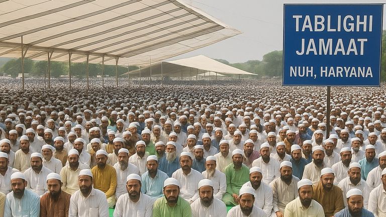 नूंह में एक जगह इकट्ठा क्यों हो रहे 15 लाख मुस्लिम? कार्यक्रम में सिर्फ वेज बिरयानी बेचने की अनुमति Tablighi Jamaat Ijtema 2025
