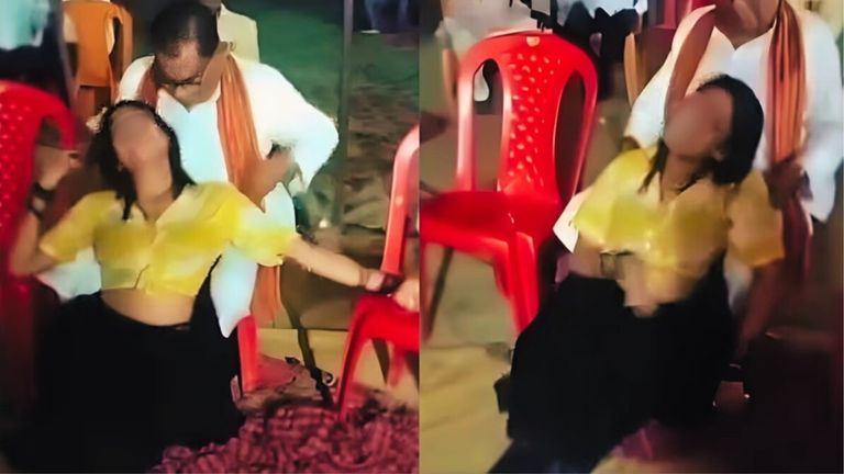'उम्र 70 वर्ष..हरकतें अश्लील', डांसर को गोद में बैठाकर मस्ती करते दिखे BJP नेता, वीडियो वायरल हुआ तो बताई गजब बात! balia BJP leader Babbar Singh