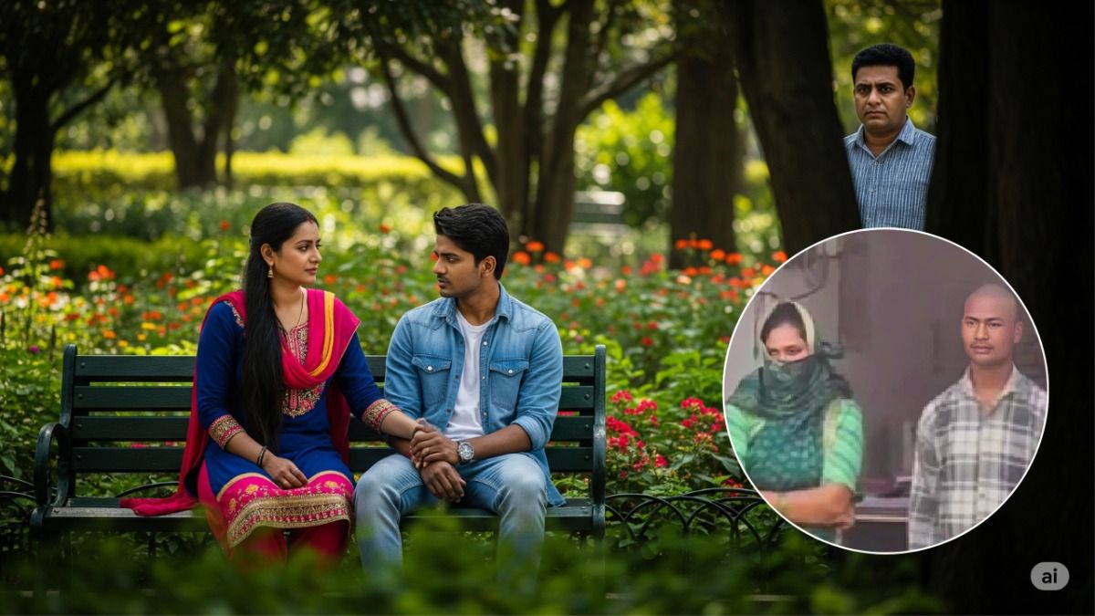 कानपुर: पत्नी के साथ भतीजे को इस हाल में देखना पति को पड़ा भारी, हत्या हुई और फंस गए पड़ोसी प्रतीकात्मक तस्वीर के साथ इनसेट में आरोपी चाची और भतीजे की फोटो (प्रतीकात्मक तश्वीर : AI)