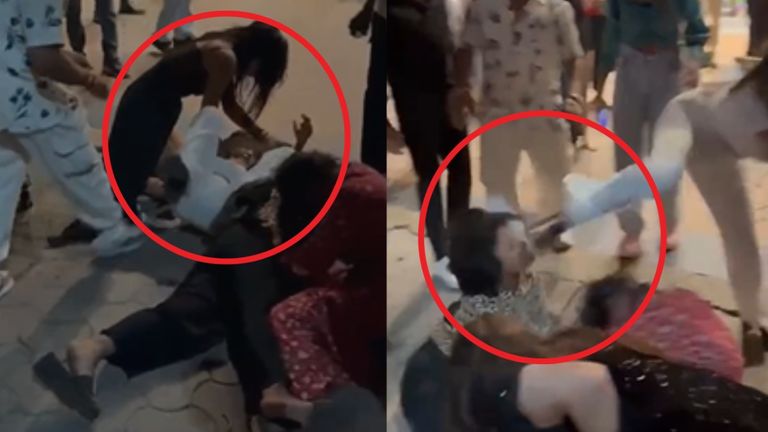 Indore: पब के बाहर नशे में धुत लड़कियों ने एक-दूसरे को पटक-पटकर पीटा, वीडियो वायरल इंदौर की सड़क पर दो युवतियों के बीच हुई मारपीट का वायरल वीडियो