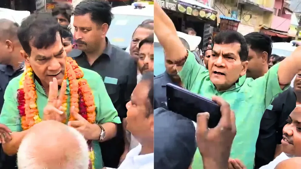 UP: ऊर्जा मंत्री को लोगों ने बिजली की समस्या बताई, समाधान की बजाय मिनिस्टर ने लगवाया 'जय श्री राम' का जयकारा, वीडियो वायरल Uttar Pradesh