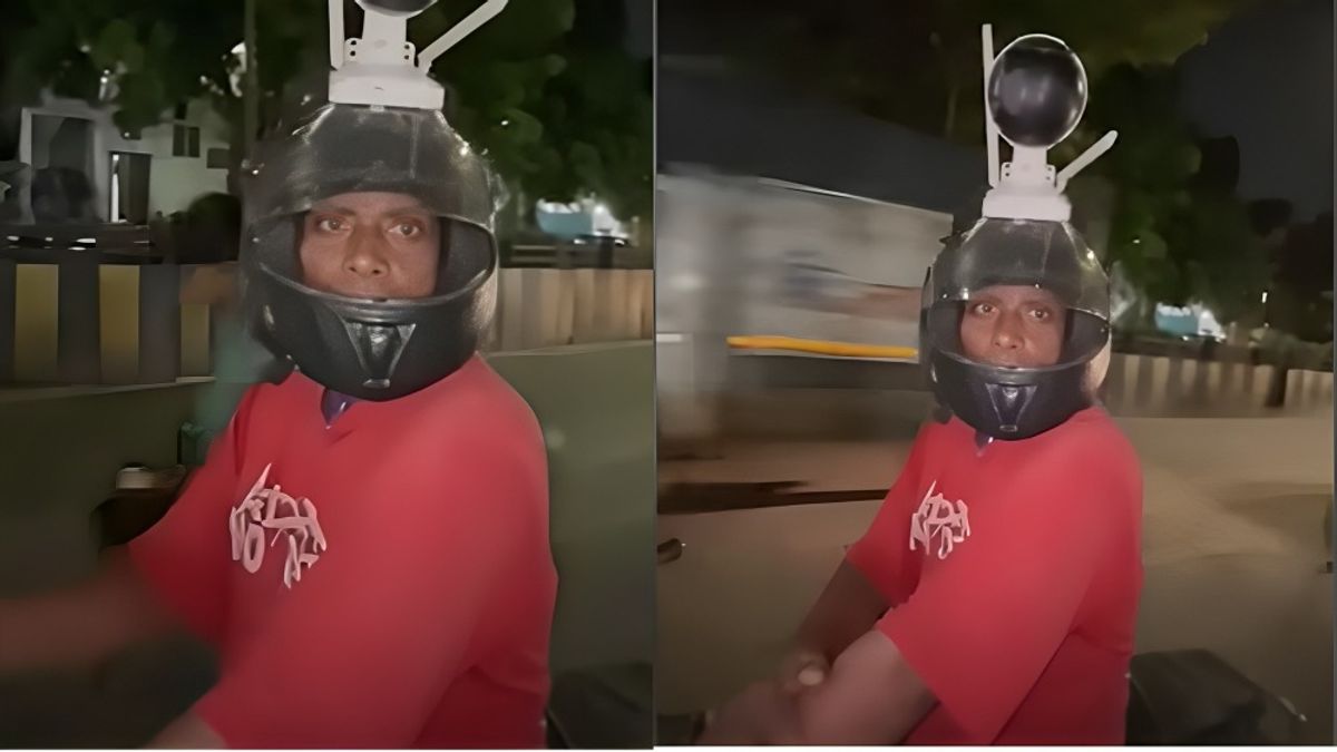 'जब पुलिस नहीं सुनी, तो हेलमेट को बना लिया हथियार', CCTV लगाकर चलने वाले राजू पेंटर की क्या है कहानी ? Indore Man Who Walks with CCTV