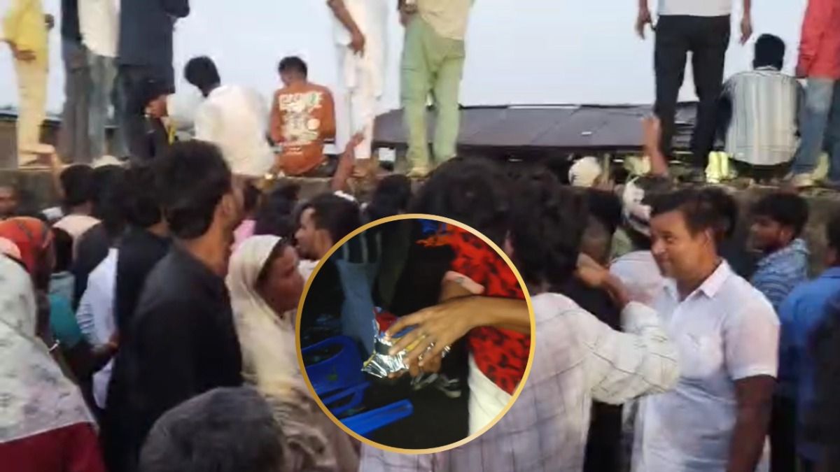 प्रशांत किशोर की सभा में बिरयानी लूट का वायरल वीडियो