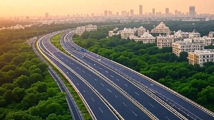 Delhi to Gurgaon expressway 