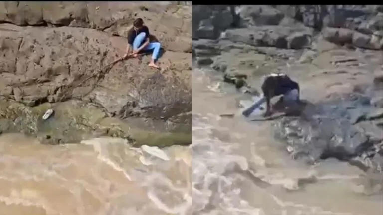 MP: पिकनिक मनाने गया युवक नदी में डूबा, चप्पल निकालने के चक्कर में गंवाई जान, वीडियो हुआ वायरल MP Viral Video