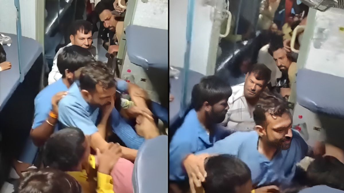 मध्य प्रदेश: ट्रेन में खाने की शिकायत रेल मंत्री से करने पर भड़के वेंडरों ने यात्री का किया बुरा हाल, सोशल मीडिया पर वीडियो वायरल मध्य प्रदेश में ट्रेन में खाने की शिकायत करने पर यात्री से मारपीट का वीडियो वायरल