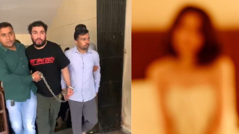 भोपाल: ड्रग स्मगलिंग में पकड़े गए तस्कर की तस्वीर बीजेपी के दिग्गज नेताओं के साथ वायरल, फोन में लड़कियों के आपत्तिजनक फोटो मिले Drug smuggler Yaseen caught in Bhopal with viral BJP photos and obscene phone content