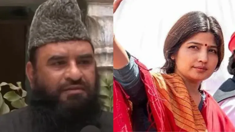 कौन है डिंपल यादव के कपड़ों पर विवादित बयान देने वाला मौलाना साजिद रशीदी, किन धाराओं में हुआ केस, क्या हो सकती है सजा Dimple yadav and maulana sajid rashidi