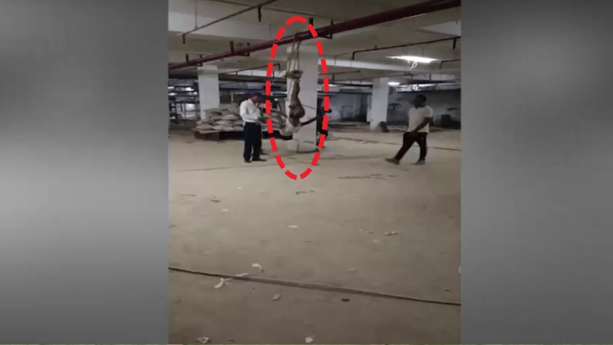 गुरुग्राम के एक बिल्डिंग में मजदूर को दी गई तालिबानी सजा, वीडियो वायरल