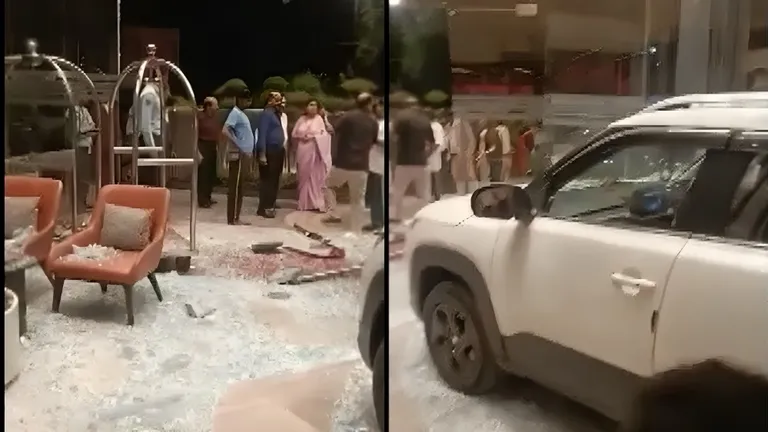 बरेली: महिला ड्राइवर ने ब्रेक की जगह दबा दिया एक्सीलेरेटर, दीवार तोड़ते हुए होटल में घुस गई कार, पूरा हादसा CCTV में कैद! Bareli Accident