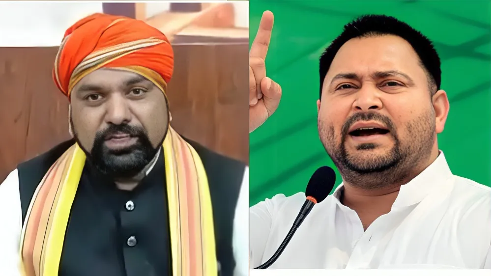 तेजस्वी यादव सम्राट चौधरी पर उम्र और फर्जी डिग्री का आरोप लगाते हुए