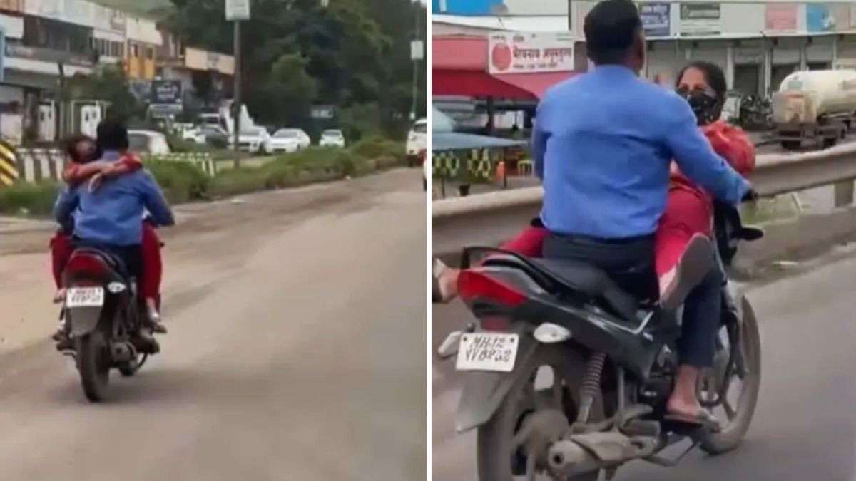 गर्लफ्रेंड को पेट्रोल की टंकी पर बैठाकर चलती बाइक में अश्लील हरकतें कर रहा था युवक, वीडियो वायरल हुआ तो पुलिस जांच में जुटी