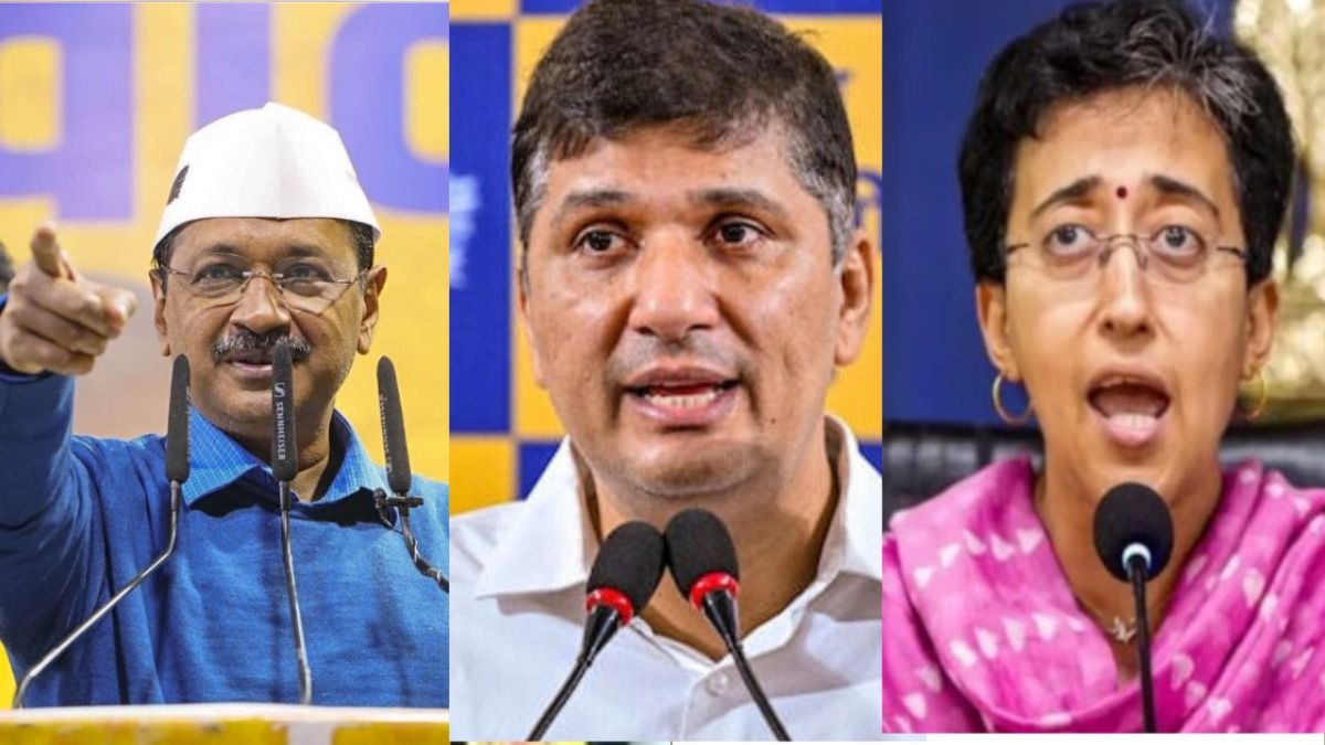 दिल्ली में बारिश के बाद जलजमाव को लेकर हमलावर हुई AAP, केजरीवाल, सौरभ और आतिशी ने 4 इंजन वाली सरकार पर उठाए सवाल