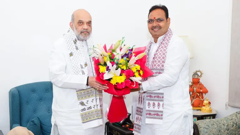 CM भजनलाल शर्मा के दिल्ली दौरे से सियासी हलचल तेज, अमित शाह से मुलाकात करने की इनसाइड स्टोरी पता चली! Bhajanlal Sharma Delhi visit