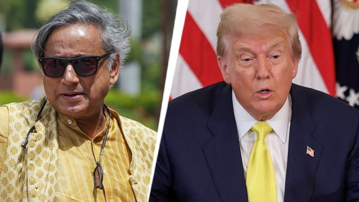शशि थरूर ने अमेरिकी राष्ट्रपति डोनाल्ड ट्रंप के रवैये पर कसा तंज, बोले- "अब तो मेलानिया ट्रंप ही बता सकती है कि कैसे निपटा जाए" भारत-अमेरिका टैरिफ विवाद पर शशि थरूर का डोनाल्ड ट्रंप पर तंज