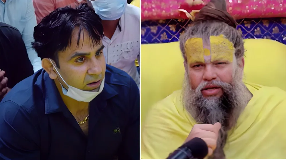 ASP Anuj Chaudhary and Premanand Maharaj