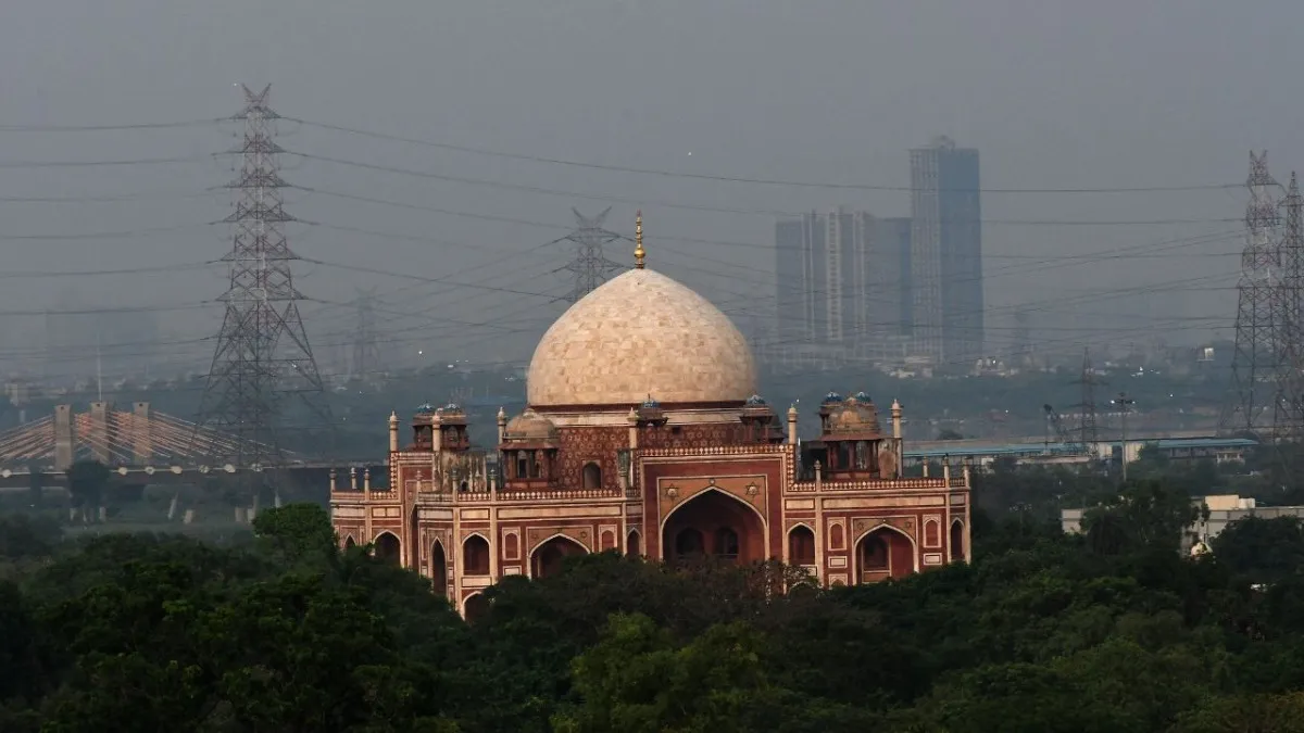 Rescue operations at Humayun’s Tomb wall collapse site in Delhi