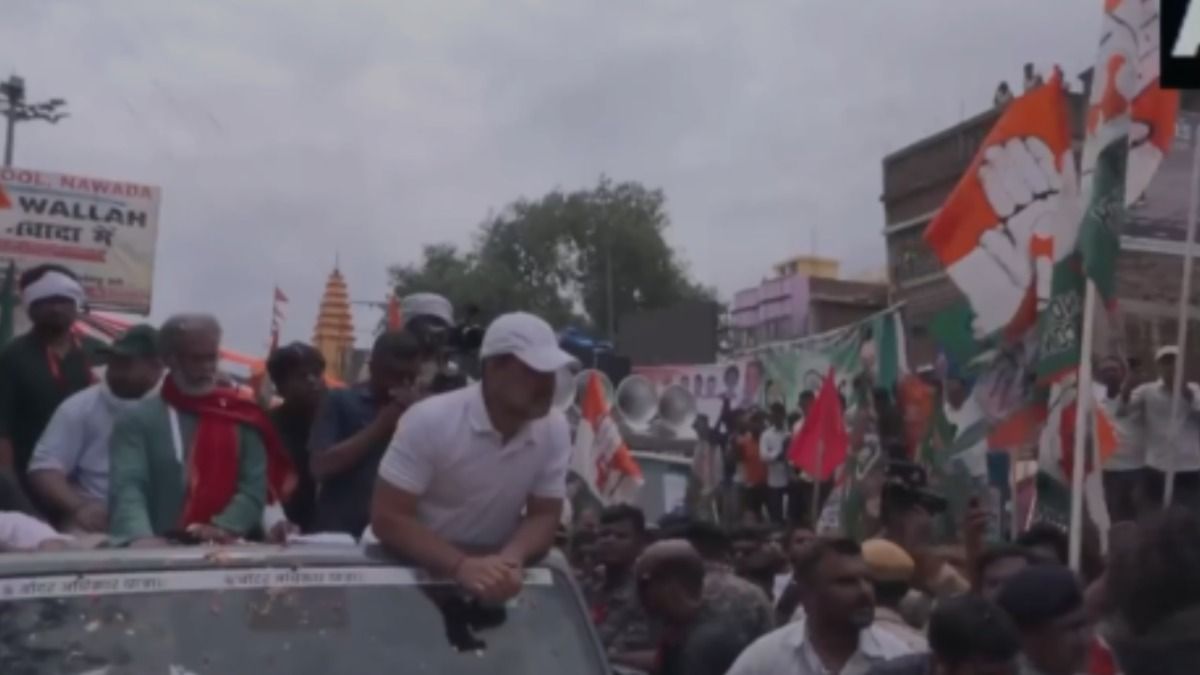 राहुल गांधी की 'थार' से पुलिसकर्मी को लगी टक्कर, वीडियो आया सामने