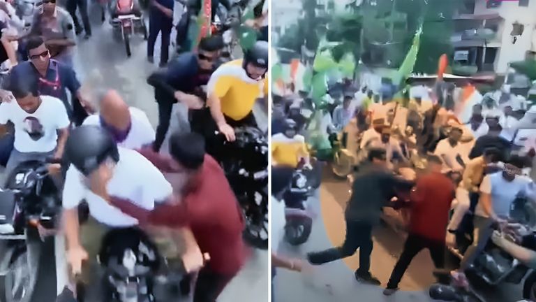 'वोटर अधिकार यात्रा' के दौरान युवक ने तोड़ा सुरक्षा घेरा, राहुल गांधी को KISS करने की करने लगा कोशिश, वायरल हुआ वीडियो Rahul Gandhi voter adhikar yatra