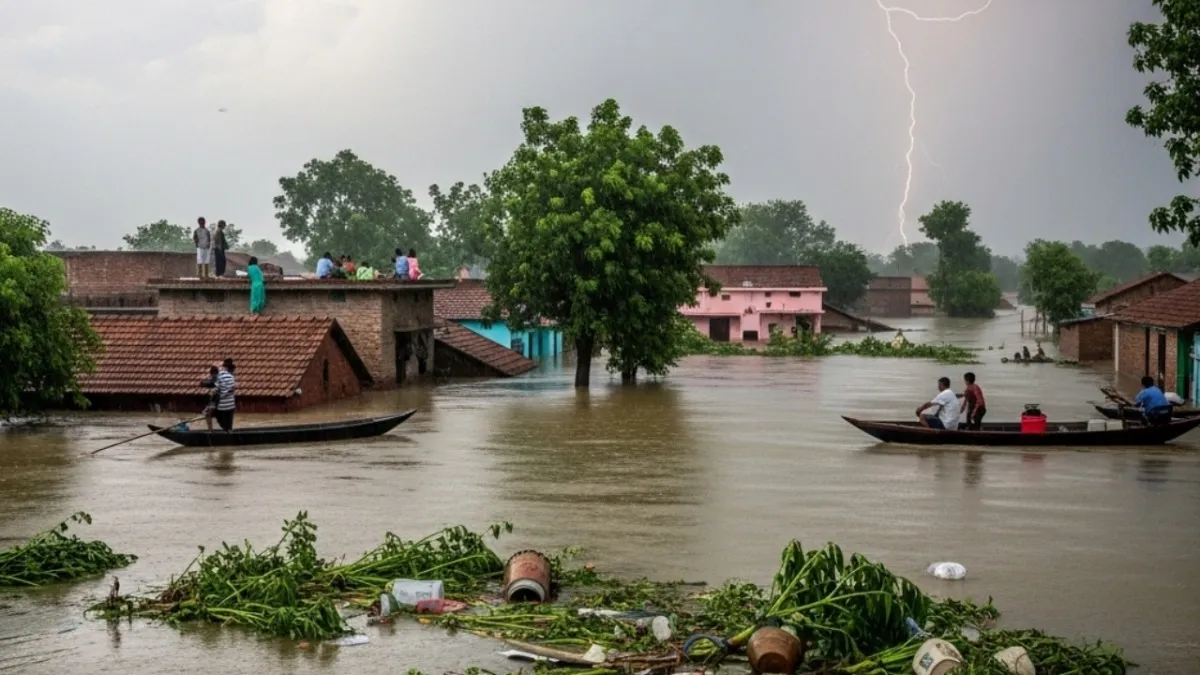 Bihar flood alert after heavy rainfall and active monsoon