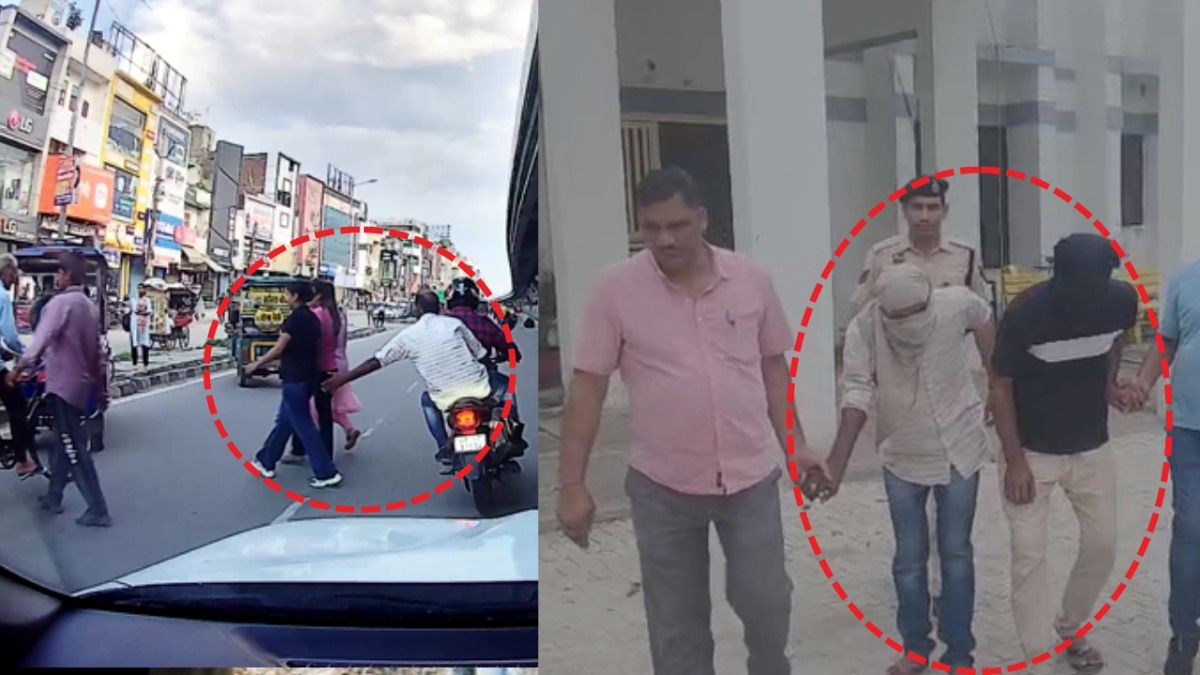 राह चलते मनचले ने लड़की को किया बैड टच, फिर पुलिस ने किया ऐसा हाल की बदल गई चाल, देखें वीडियो