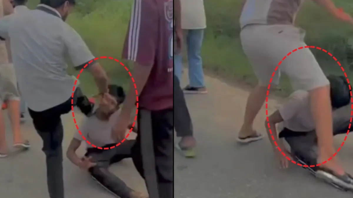 Panipat youth beaten by miscreants viral video