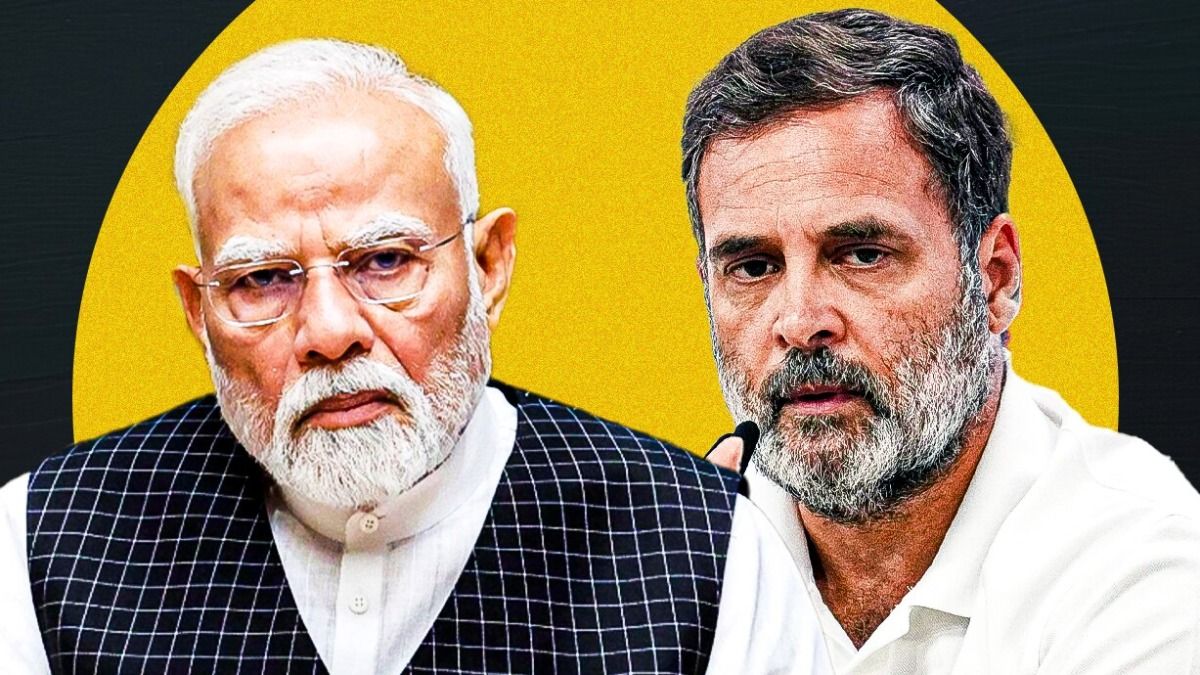 BJP या Congress? देश में आज चुनाव हुए तो किसकी बनेगी सरकार, MOTN सर्वे में चौंकाने वाले नतीजे File photo of PM Modi and Rahul Gandhi