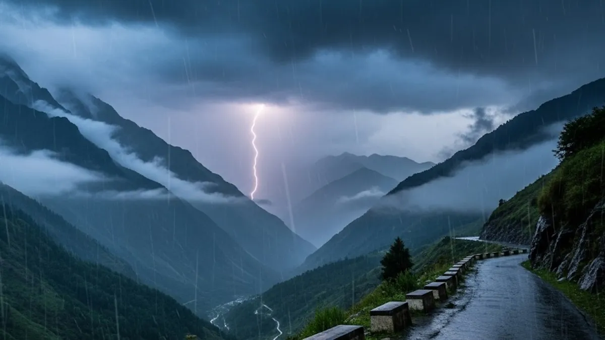 Uttarakhand Weather Alert: उत्तराखंड में आज भारी बारिश की चेतावनी! IMD ने 4 जिलों में जारी किया ऑरेंज अलर्ट Uttarakhand Weather Alert (सांकेतिक तस्वीर)