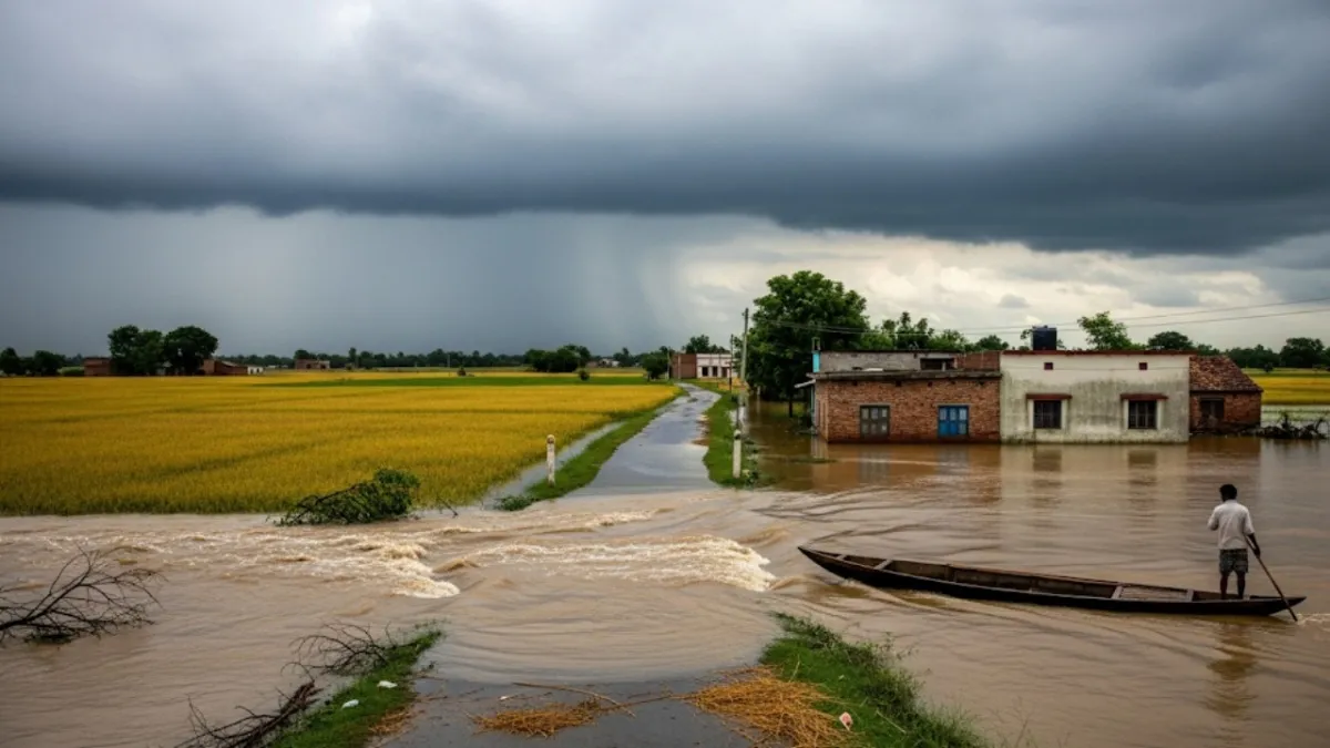 Bihar flood news Kosi barrage water release