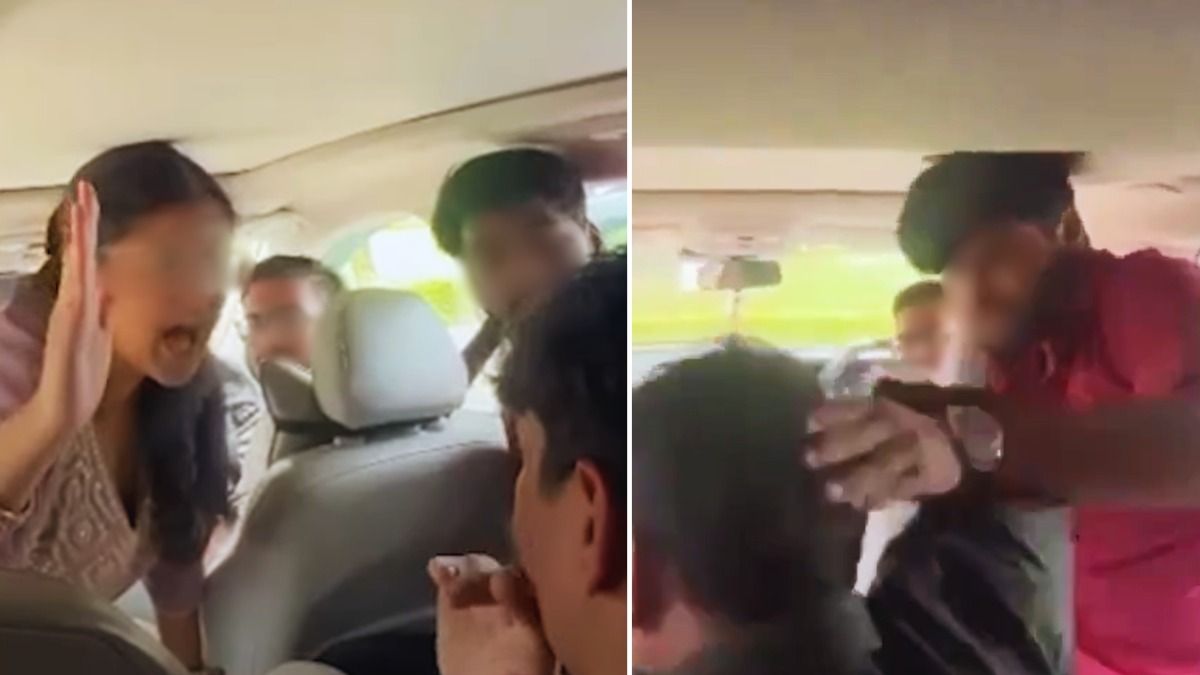 डेढ़ मिनट में छात्र को मारे 26 थप्पड़