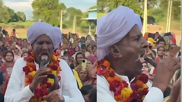 पुजारी ने सांप को गले लगाकर जीभ पर डंसवाया फिर भी रहा जिंदा, लोग रह गए हैरान, देखें वीडियो राजस्थान का वीडियो हो रहा वायरल