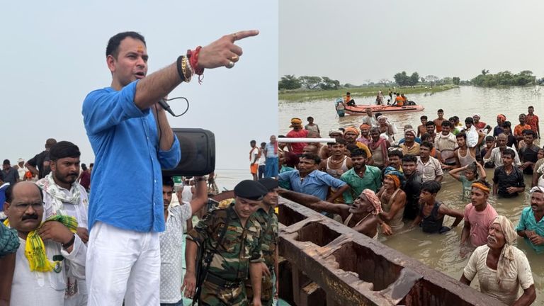 बड़े भाई तेज प्रताप ने तेजस्वी के गढ़ में लगाया सेंध, वहां पहुंच किसे कह दिया निकम्मा? तेज प्रताप यादव राघोपुर में बाढ़ पीड़ितों से मिले