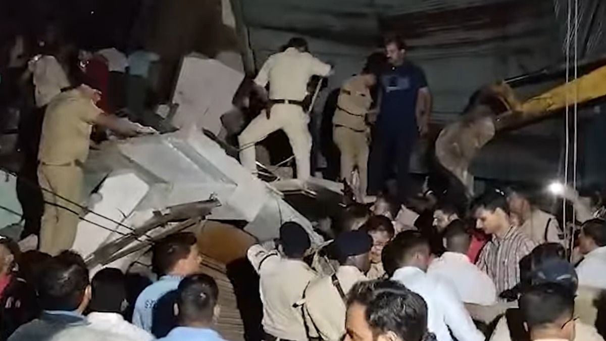 इंदौर के रानीपुरा में बड़ा हादसा, 5 मंजिला बिल्डिंग भरभराकर गिरी, मलबे में कई लोगों के दबे होनी की आशंका, रेस्क्यू ऑपरेशन जारी