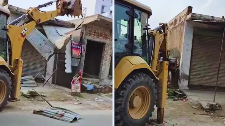 UKSSSC पेपर लीक मामले में बड़ा एक्शन, प्रशासन ने लक्सर में आरोपी खालिद की अवैध दुकान पर चलाया बुलडोजर UKSSSC Paper Leak 2025