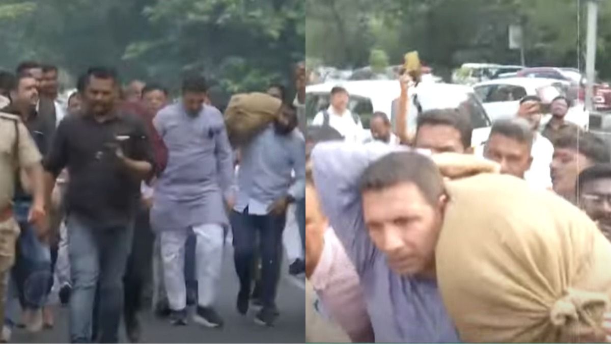 जीतू पटवारी और कांग्रेस कार्यकर्ताओं ने शिवराज सिंह चौहान के घर पहुंचकर किया प्रदर्शन, पुलिस ने दर्ज की FIR