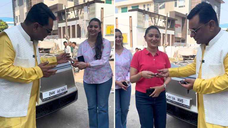 दिवाली पर मिला ग्रैंड गिफ्ट! फार्मा इंडस्ट्री के मालिक एम. के. भाटिया ने अपने कर्मचारियों को तोहफे में दी नई कारें MK Bhatia Diwali Cars Gift