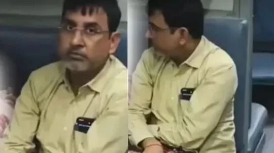 चलती ट्रेन में लड़की को गलत तरीके से छू रहा था शख्स, यात्रियों ने बनाया वीडियो और फिर आरोपी पर लिया गया ये एक्शन 