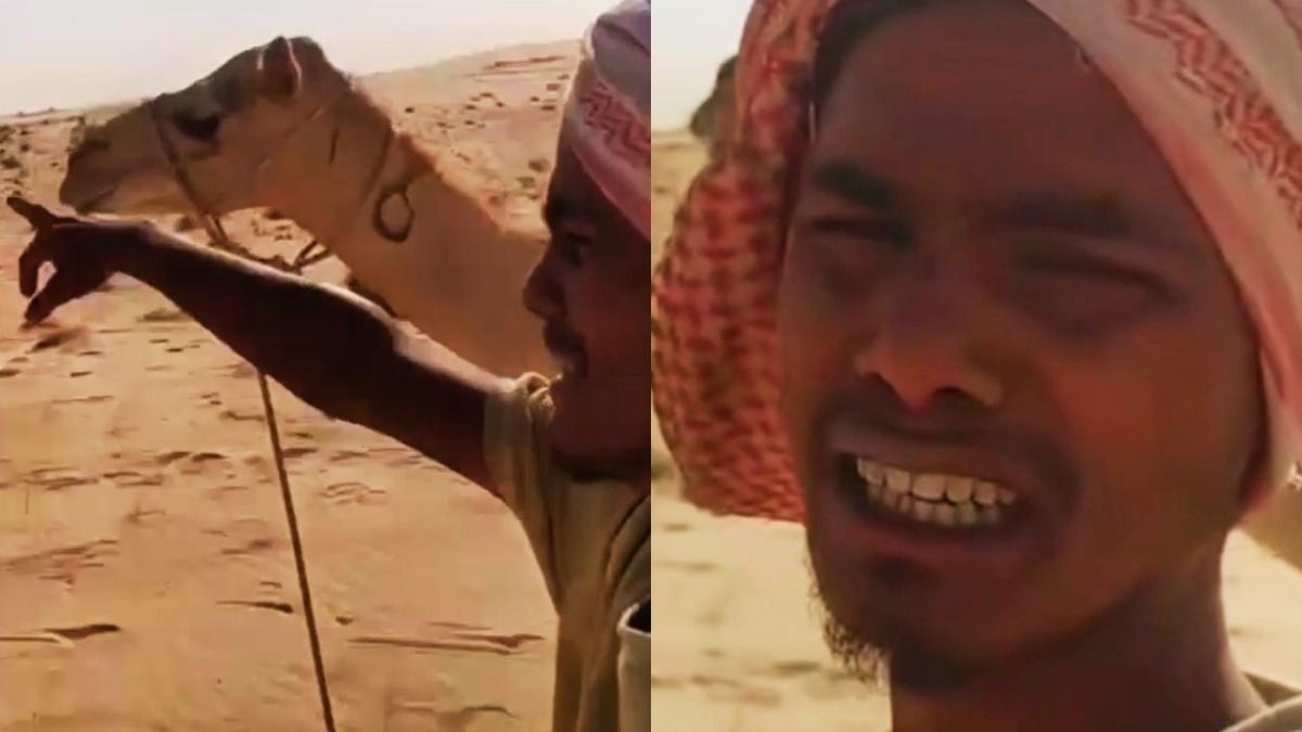 Prayagraj youth Saudi Arabia, PM Modi appeal, viral video Prayagraj man, Indian trapped Saudi, Riyadh camel herding