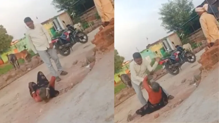 बुजुर्ग दलित महिला ने सरकारी स्कीम के बारे में पूछा सवाल, तो गुस्साए सरपंच पति ने कर दी पिटाई, वीडियो वायरल मध्य प्रदेश