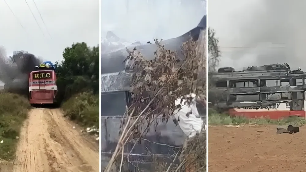 Jaipur Bus Fire accident